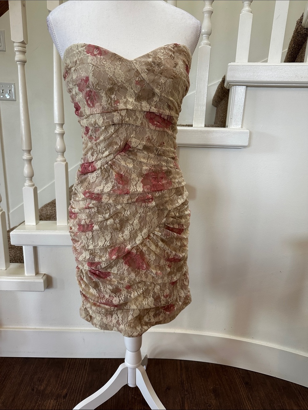 Venus strapless floral dress